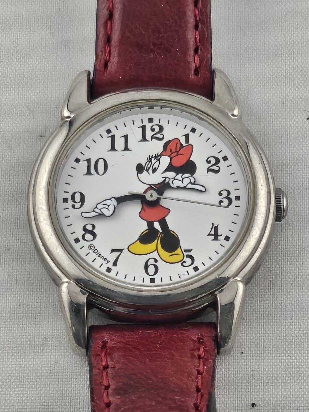 Ladies Minnie Mouse by SII Marketing By Seiko Quartz New Battery Watch Runs